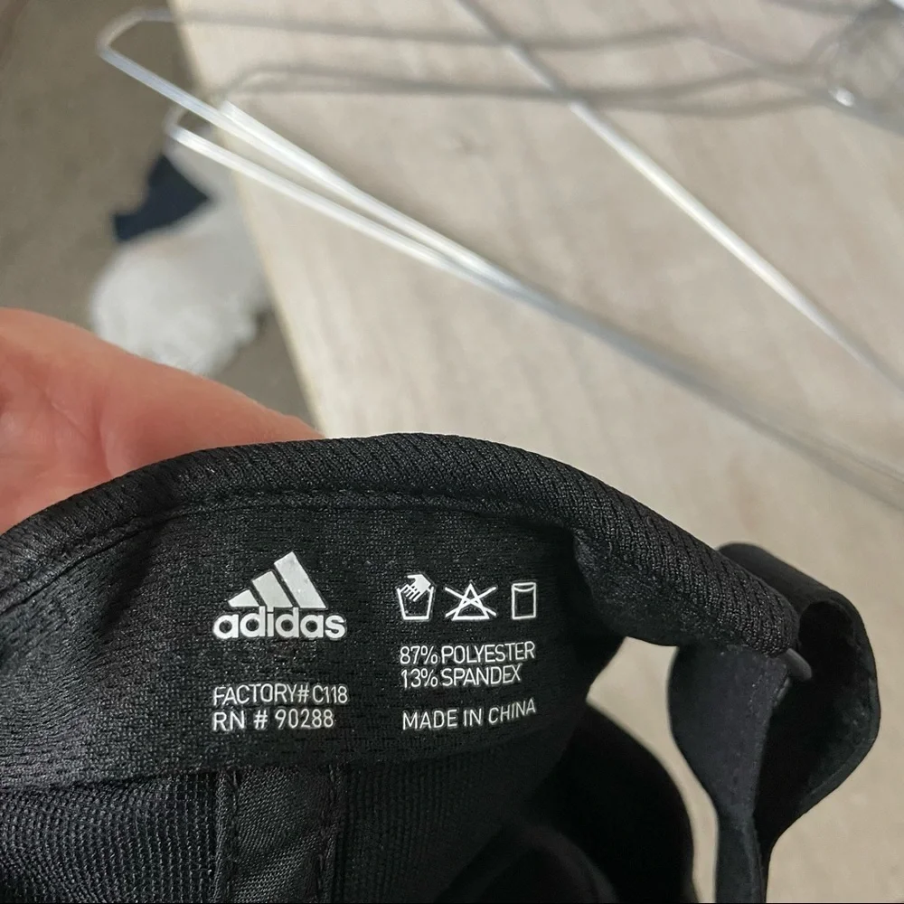 Adidas Climalite baseball cap hat black adjustable lightweight moisture-wicking‎